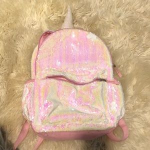 unicorn sequin backpack!!!